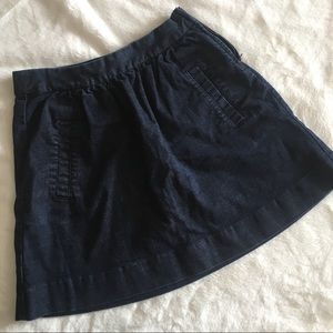 j crew denim skirt