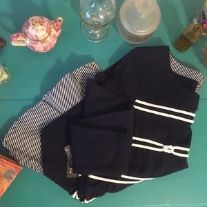 Navy and White Crown & Ivy Top