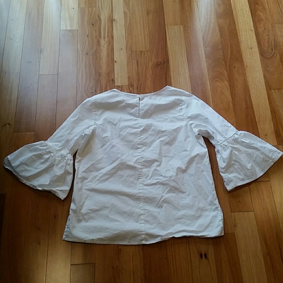 !SOLD!GIBSON Bell Sleeve Poplin Top blouse tee - Picture 6 of 8