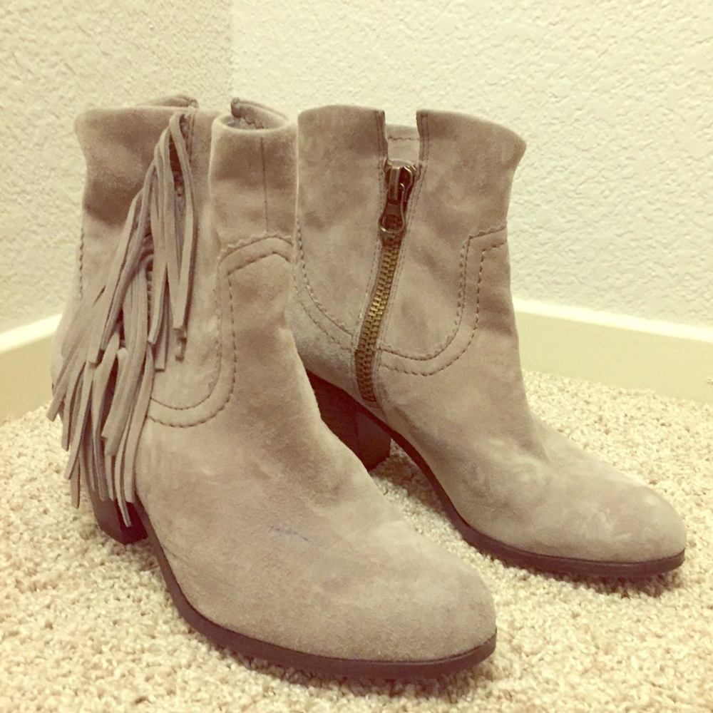 Sam Edelman Grey Suede Louie Booties