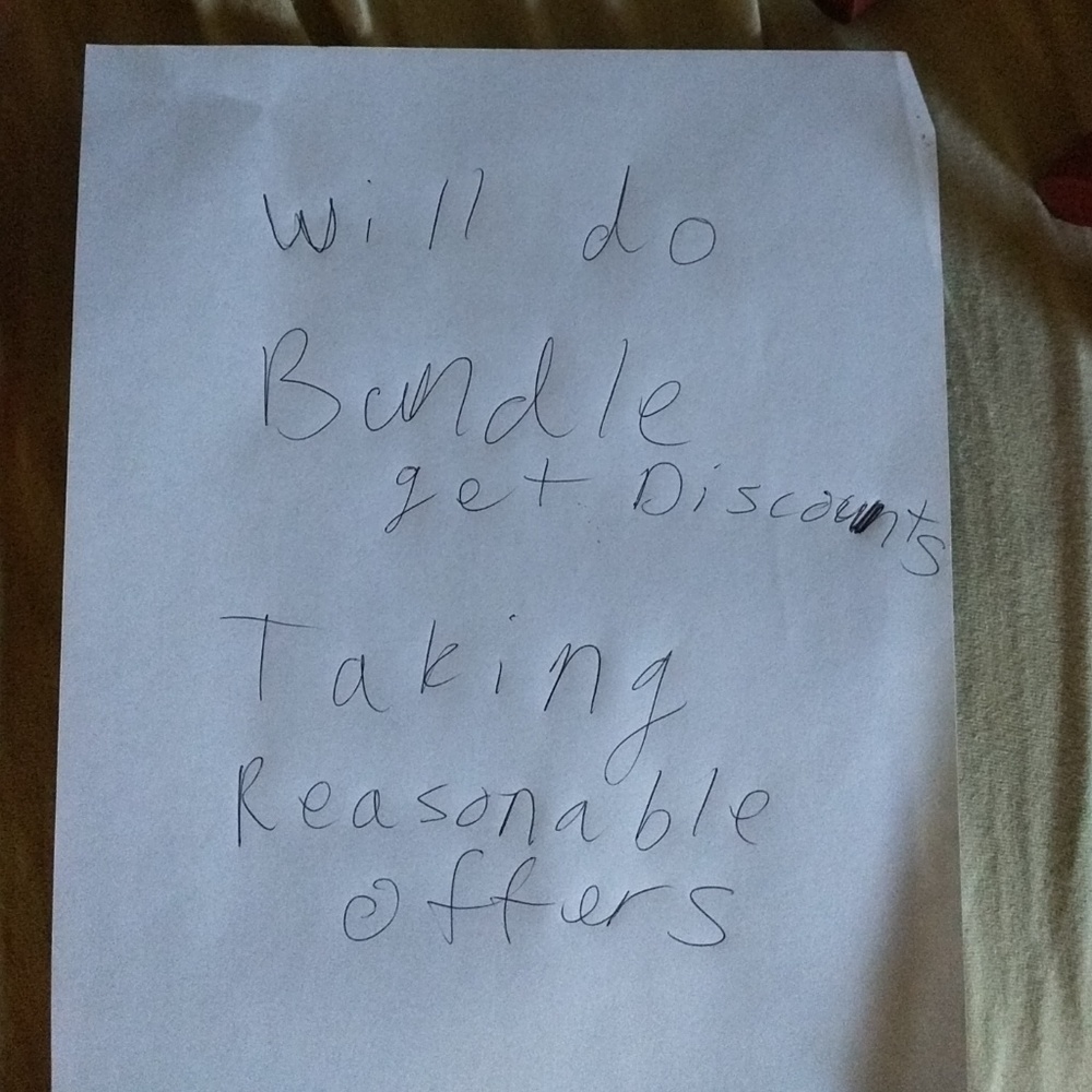 Will take reasonable offers.