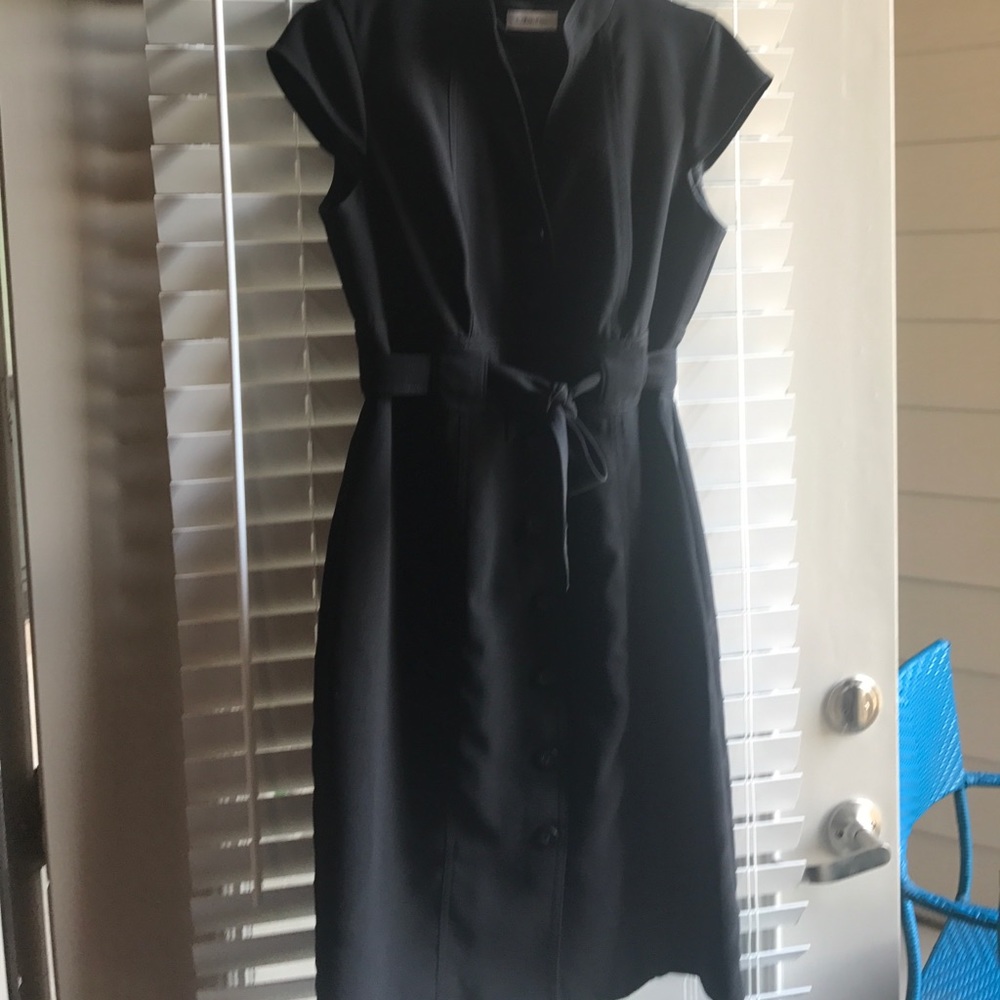 Cap Sleeve Button-up Work Dress sz 8