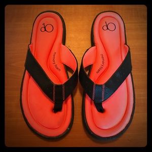 Op memory foam flip flops