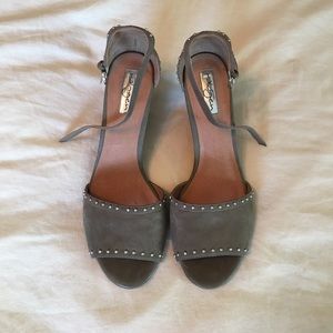 Halogen Ankle Strap Wedge