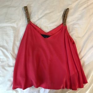 Blue Rain flowy tank top