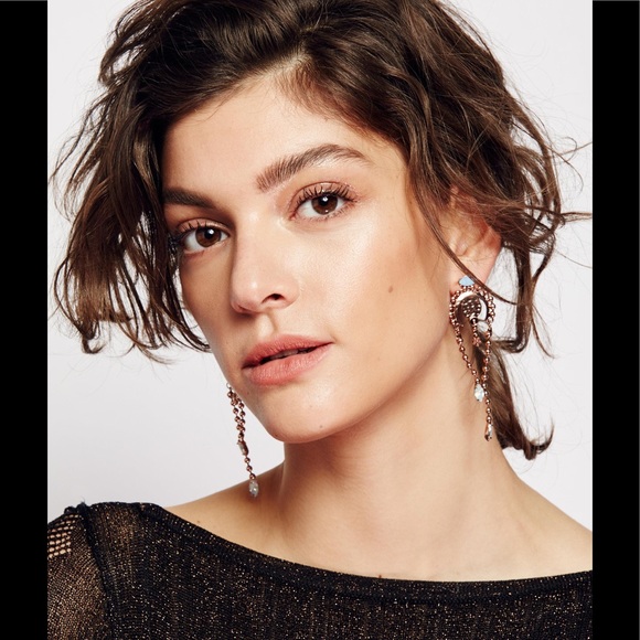 Free People Ball Chain bolo Earrings - Picture 2 of 4