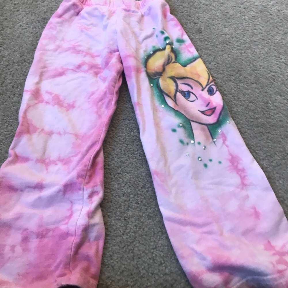 Girls airbrushed tye-dye sweatpants