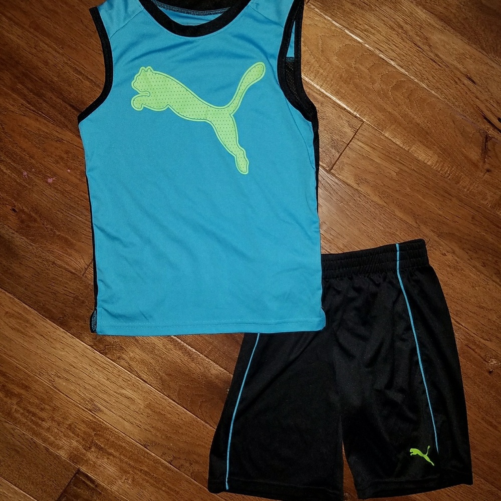 PUMA boys tank and short set
