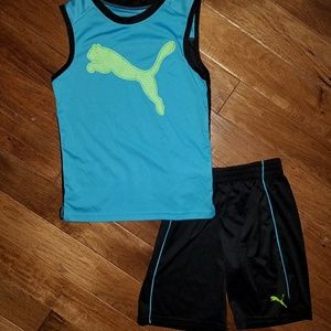 PUMA boys tank and short set