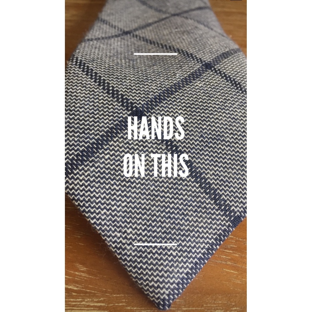 Men’s Cotton Tie - “Hands On This”