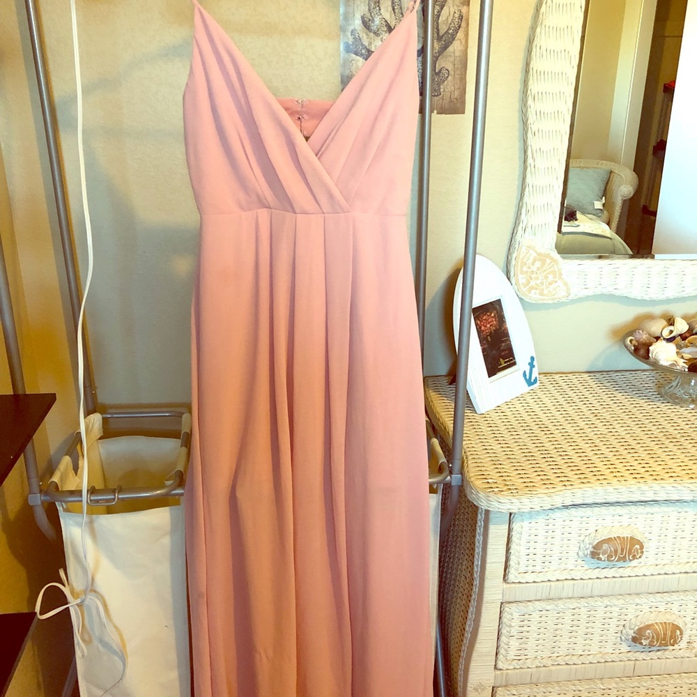 Pink adelyn ray long dress S