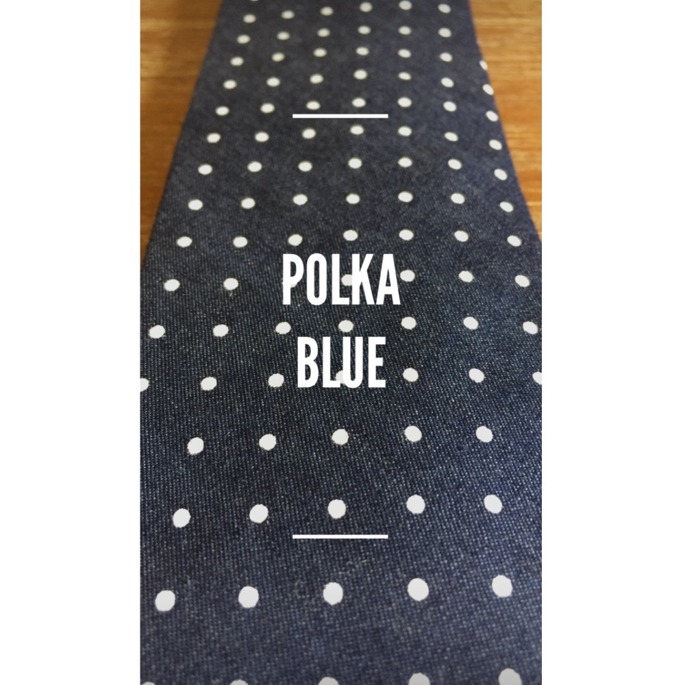 Men’s Cotton Polka Dot Tie - “Polka Blue”