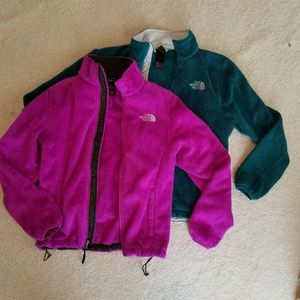 BUNDLE Two Osito North Face jackets