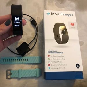 Fitbit charge 2 with interchangeable bands