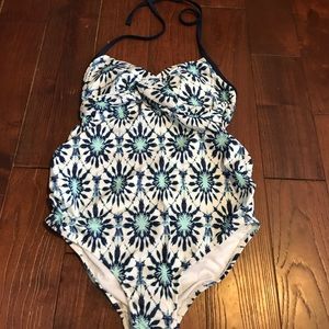 Maternity halter bathing suit