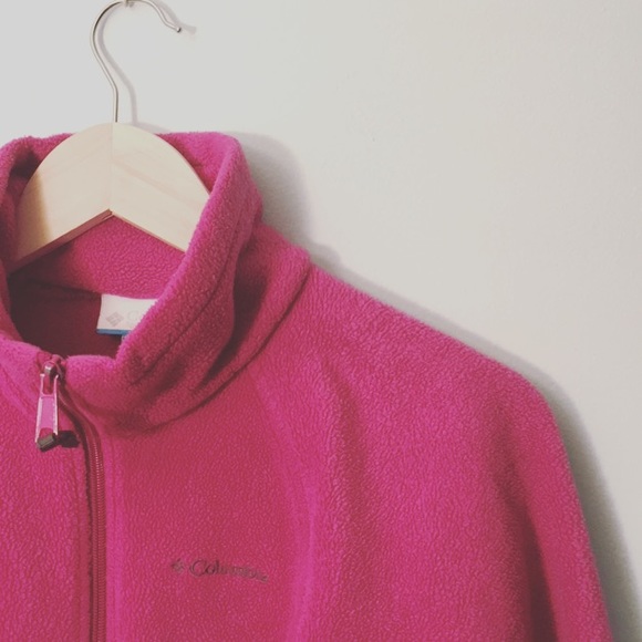 Columbia Jackets & Blazers - Columbia Fleece Pink Zip-up Jacket Sz Small