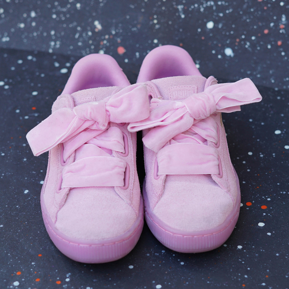Puma Suede Heart Reset Pink Sneakers