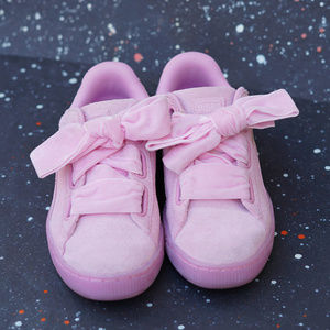 Puma Suede Heart Reset Pink Sneakers