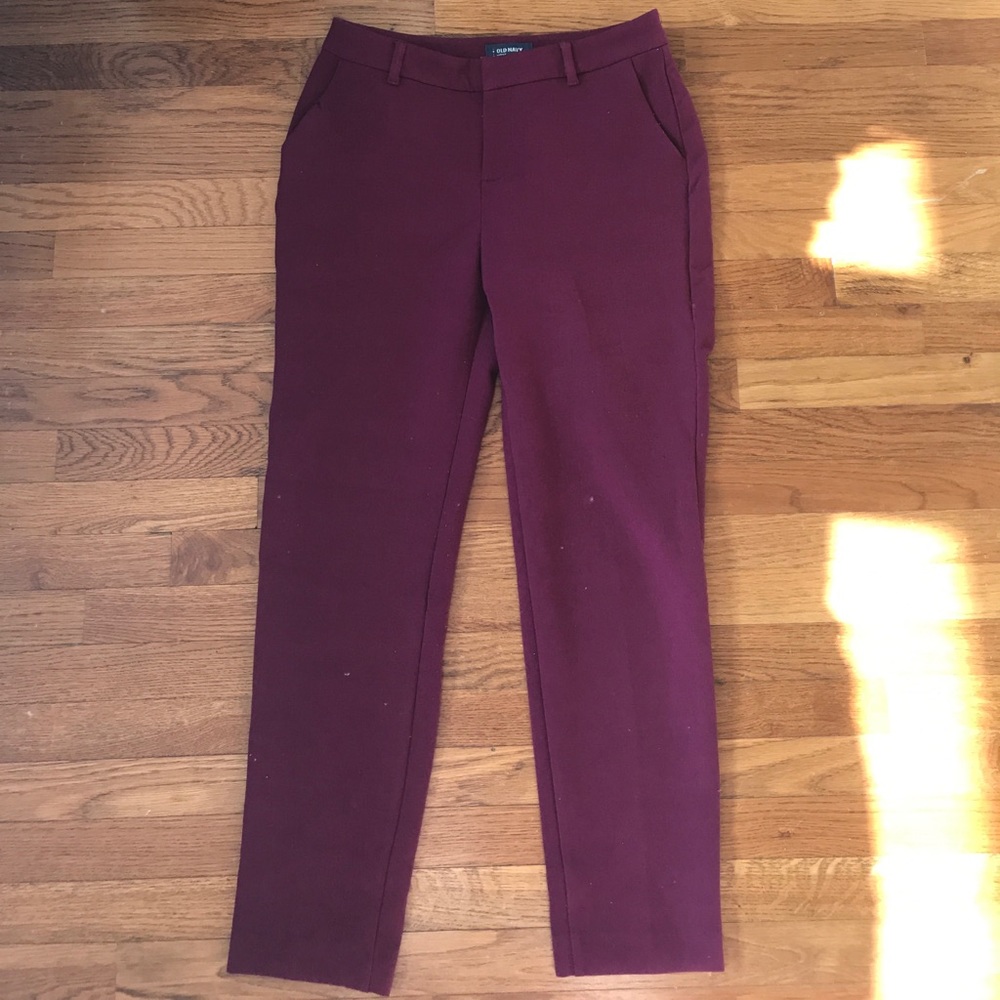 Plum old navy trousers