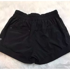Lululemon Athletica black Drawstring Shorts
