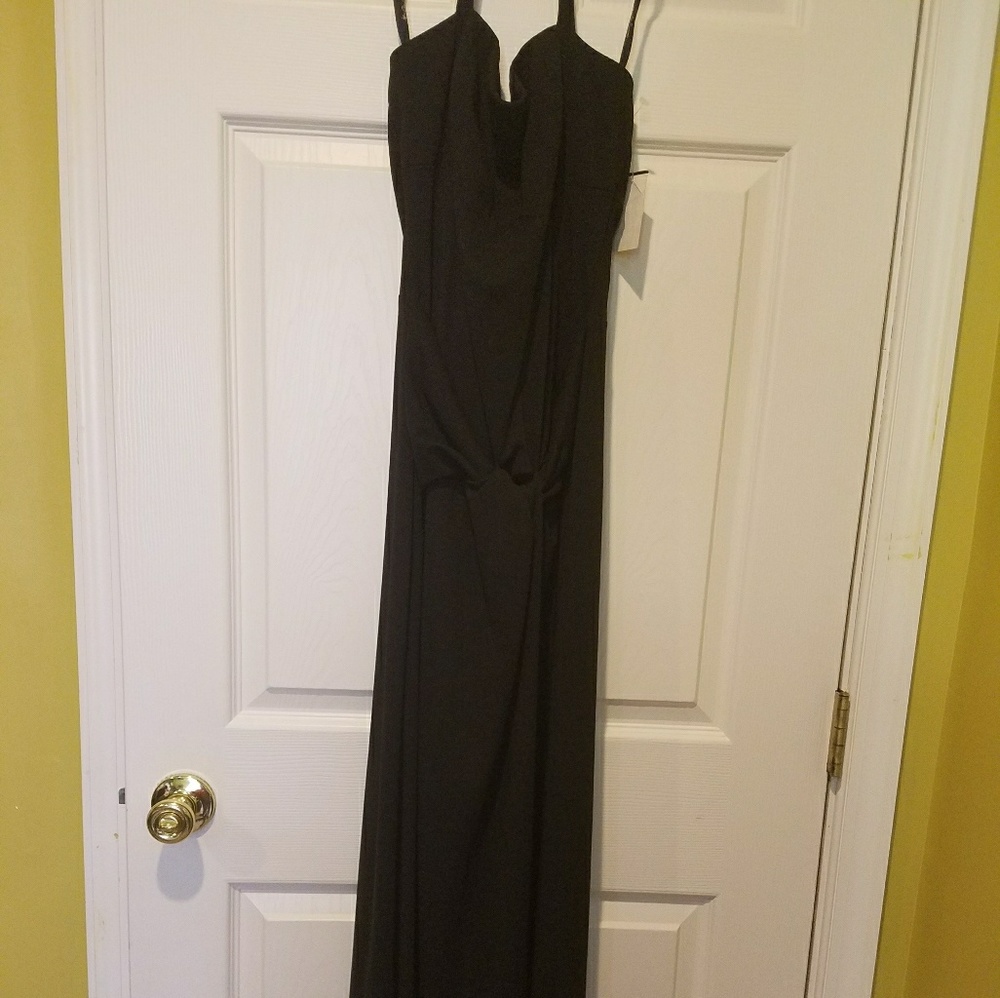 Black halter gown size 10