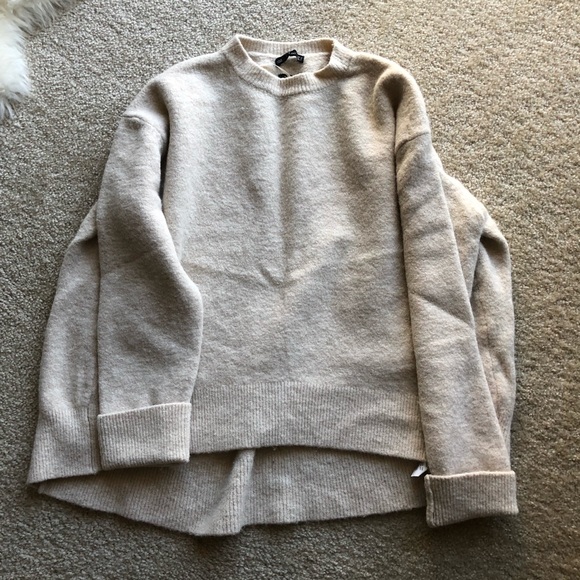 zara oversize crew neck sweater - Picture 3 of 8