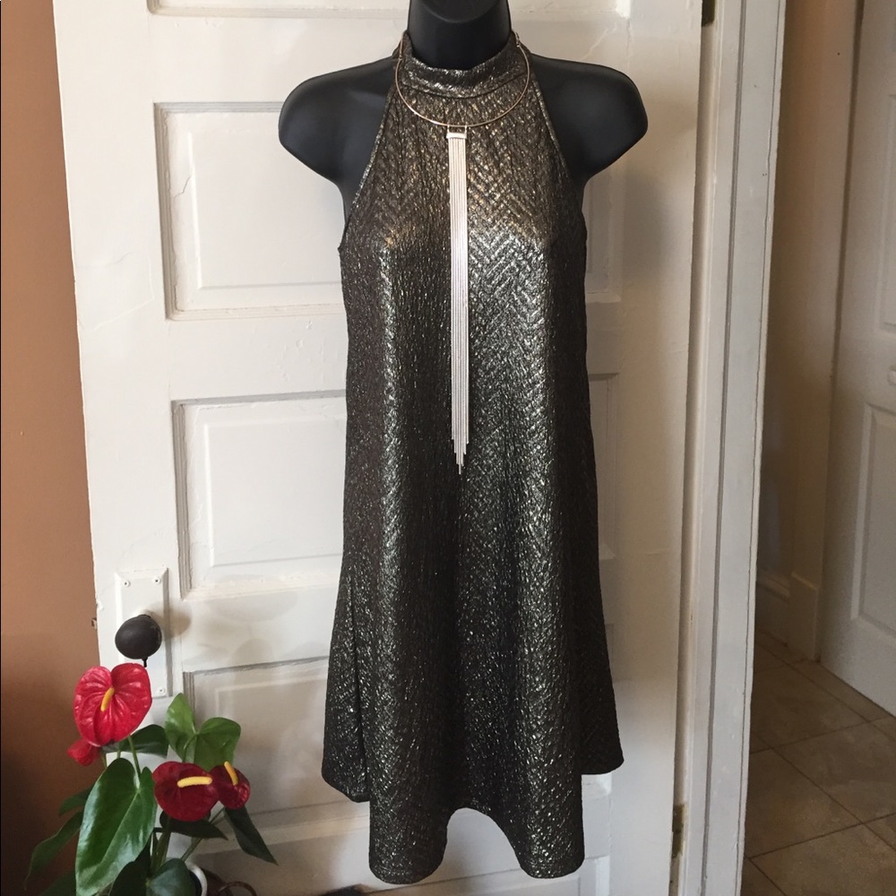 Great holiday dress stretchy halter style