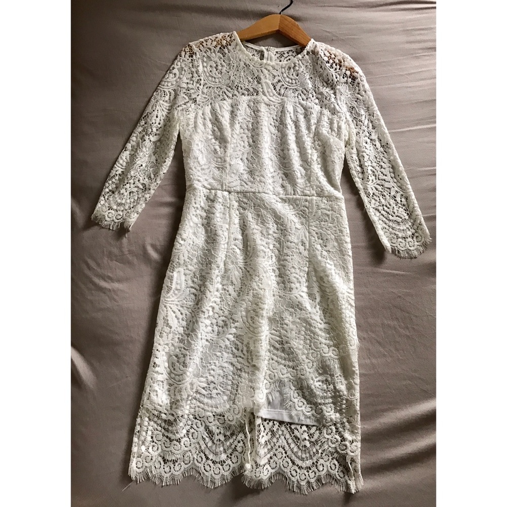 White lace Dress
