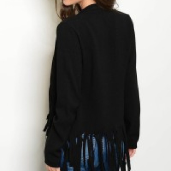 L/Sleeve Fringe Cardigan NWT - Picture 2 of 3