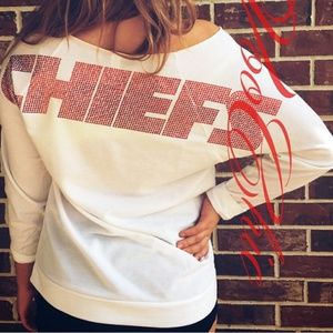 Kansas City Chiefs bling off the shoulder