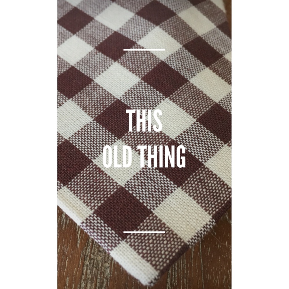 Men’s Cotton Plaid Tie - “This Old Thing”