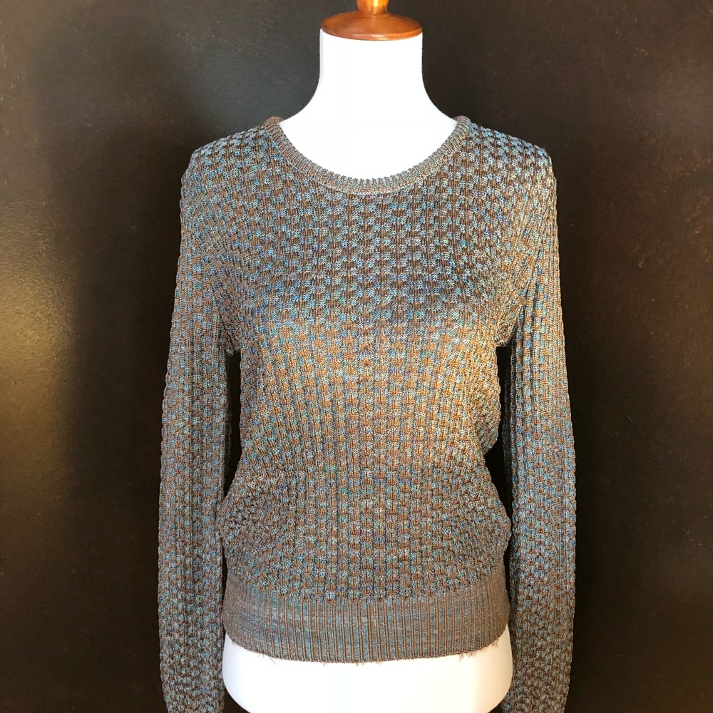 Clearance! Slinky Sweater by Samni Blue and Brown