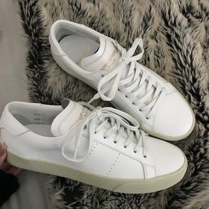 Saint Laurent White Court Classic