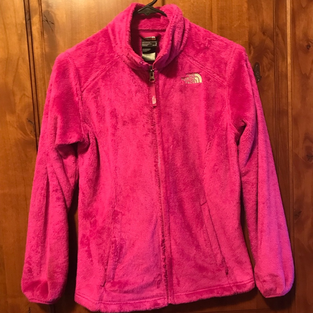 North Face girls bright pink fleece Large (14/16)