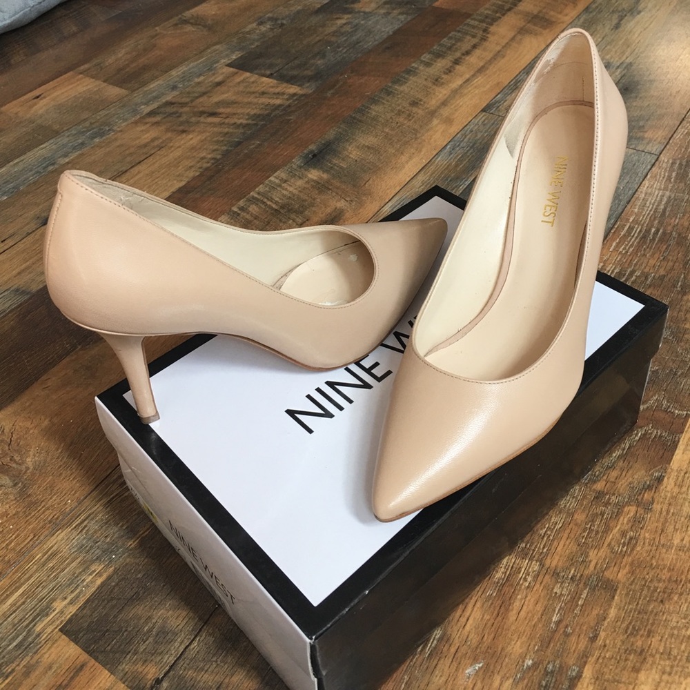 Nine West Jackpot Nude Heels