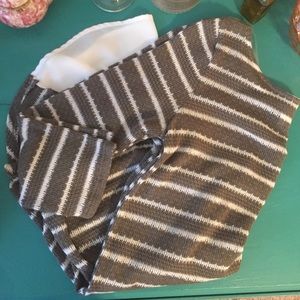 Gray Striped Sweater