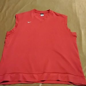 Nike red dri fit coaching vest