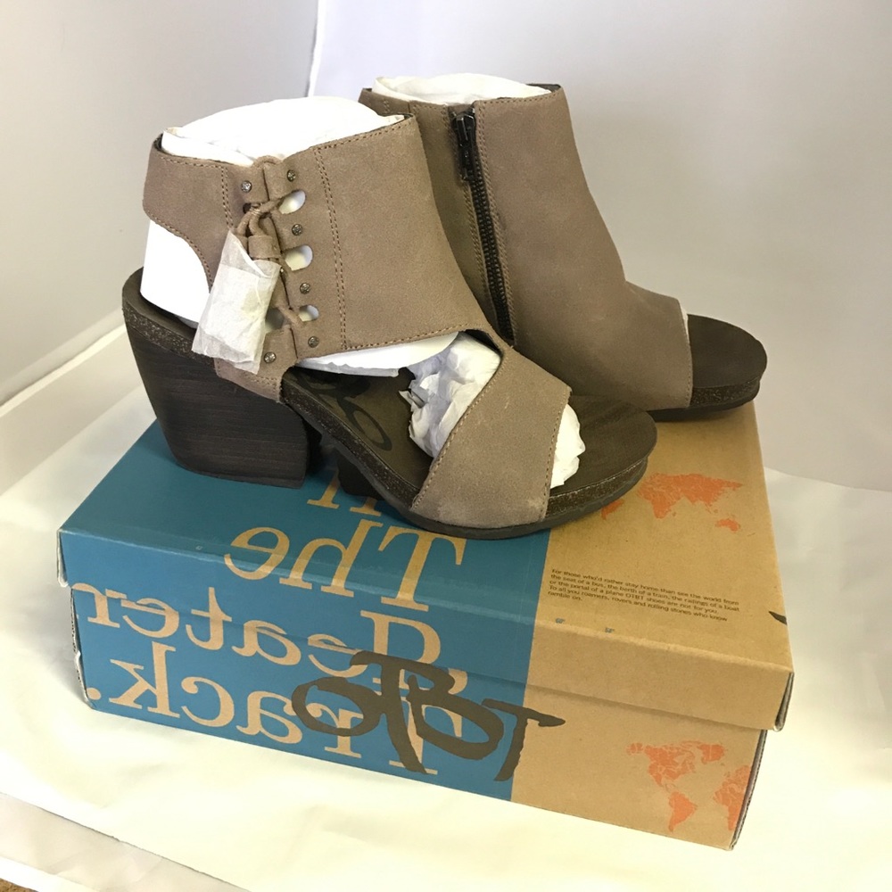 New! OTBT Flower Child Women's Sandal -Grey Powder - Picture 5 of 7