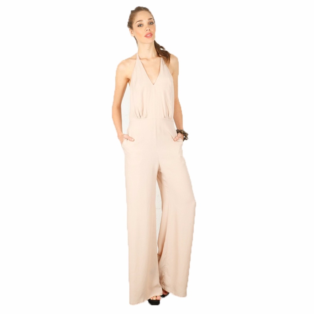 Boulee Women's Toby Sexy Classy Jumpsuit in Nude