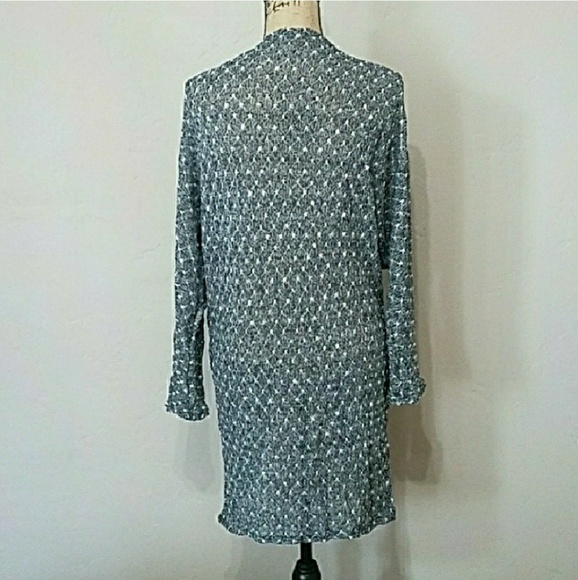 Knitted Longline Cape Open Cardigan - Picture 5 of 6