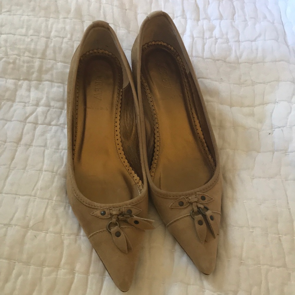 J. Crew Suede Kitten Heels