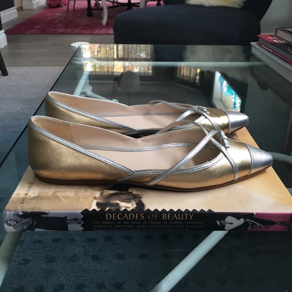 Metallic Prada Flats - Picture 2 of 5