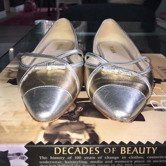 Metallic Prada Flats - Picture 4 of 5
