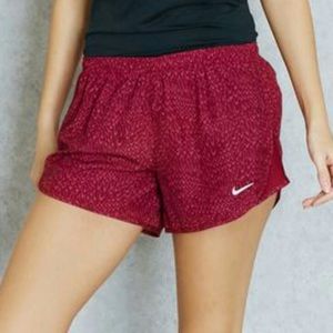 NWT Nike running shorts with back pocket.