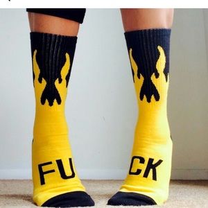 Flame socks  mid calf  ONE SIZE!