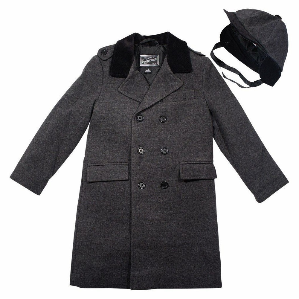 Rothschild Boys Wool Coat/ Hat Size 6
