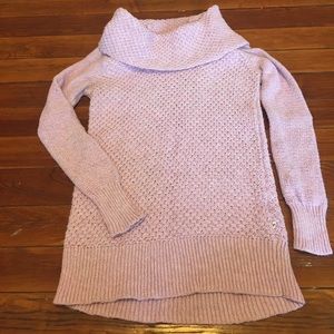 Lilac AEO sweater dress cowl neck