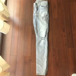 LIGHT GRAY AMERICAN EAGLE JEGGINGS