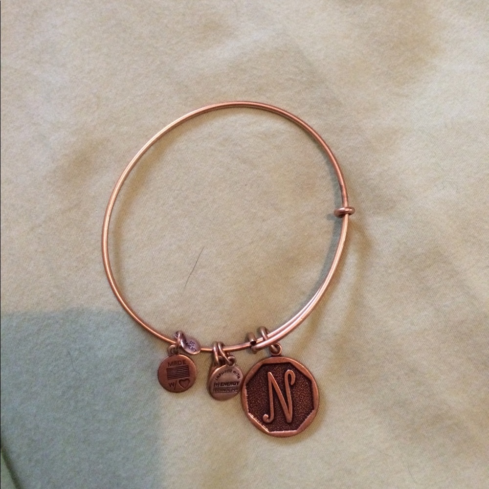 Alex and ani brass bracelet