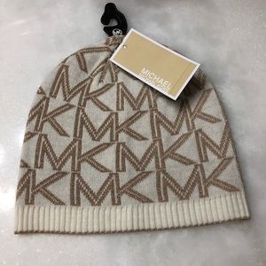 NWT! Micheal Kors Gold Beanie